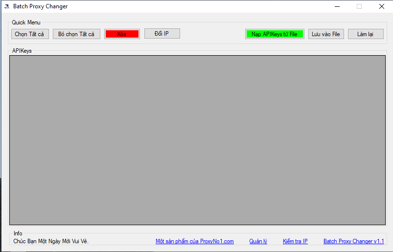 Tool Set thời gian đổi hàng loạt IP cho proxy By Proxyno1.com